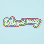 Punky Pins Take It Easy Vinyl Sticker