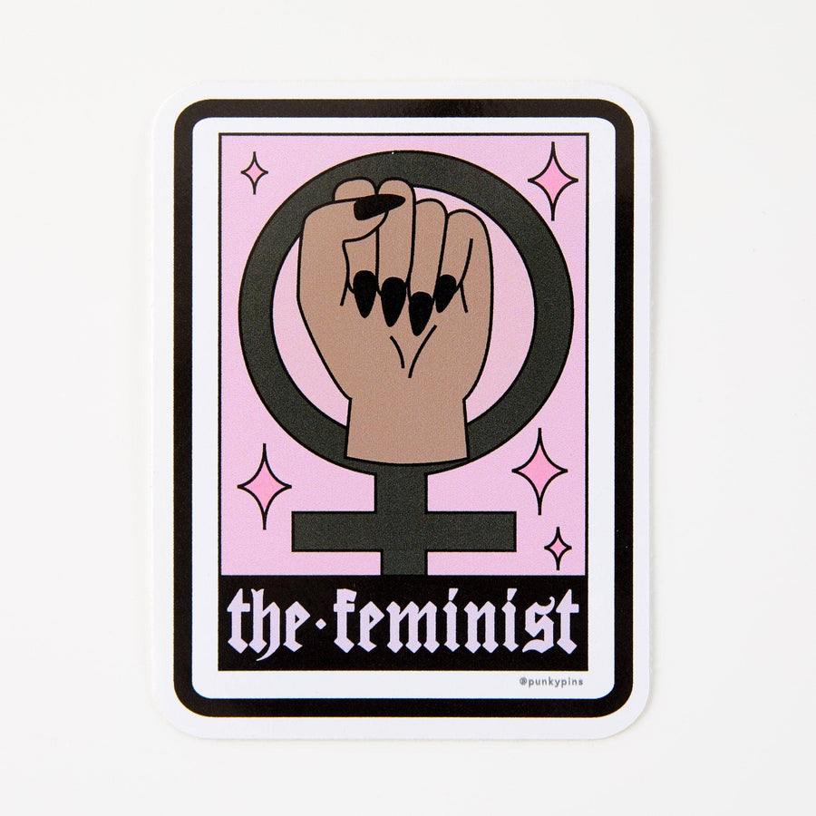 Punky Pins The Feminist Vinyl Sticker