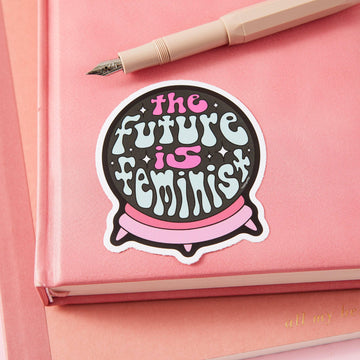 Punky Pins The Future Is Feminist Vinyl Sticker