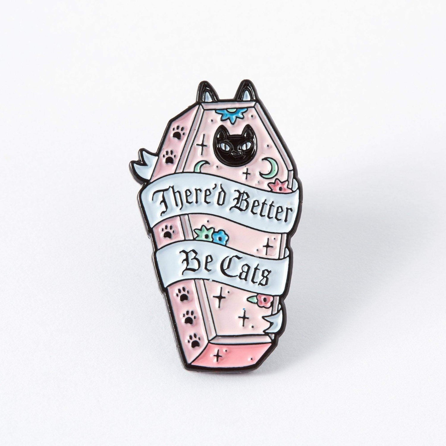 Punky Pins There’d Better Be Cats Enamel Pin