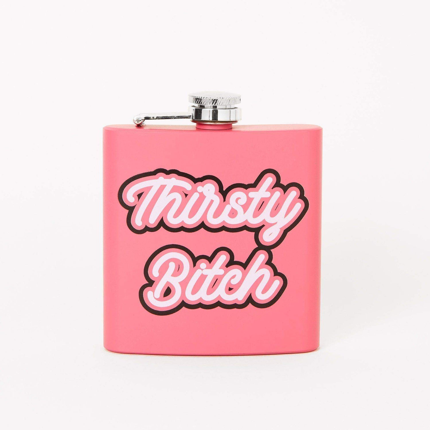 Punky Pins Thirsty Bitch Hip Flask - Pink