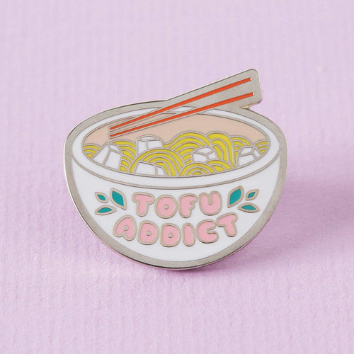 Tofu Addict Enamel Pin