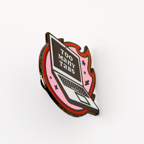 Punky Pins Too many Tabs Enamel Pin