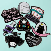 Punky Pins Treat or Treat Cat Laptop Sticker