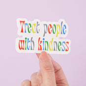 Punky Pins Treat People With Kindness Vinyl Sticker