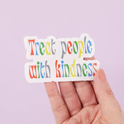 Punky Pins Treat People With Kindness Vinyl Sticker