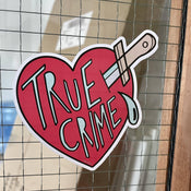 Punky Pins True Crime Vinyl sticker