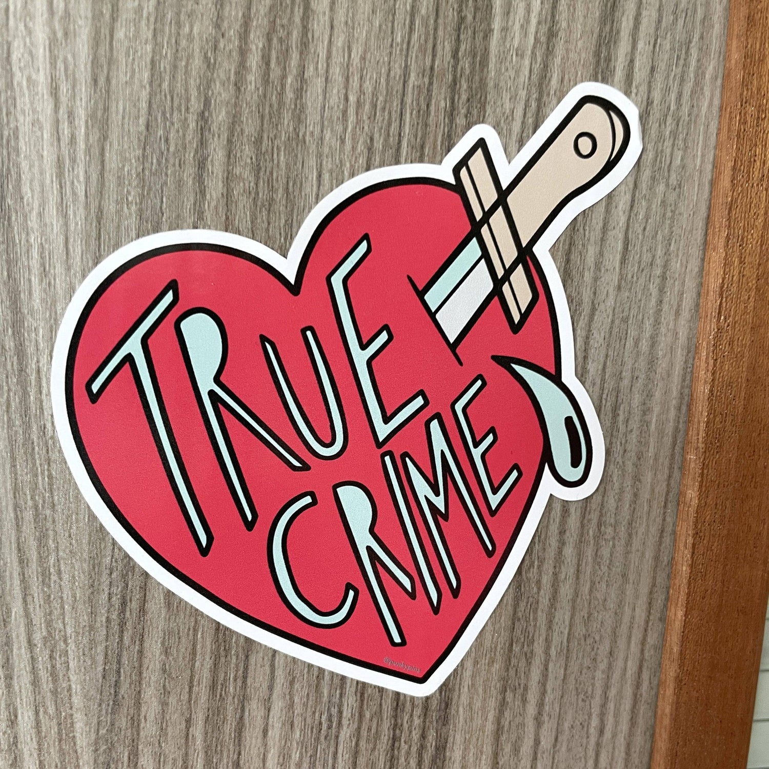 Punky Pins True Crime Vinyl sticker