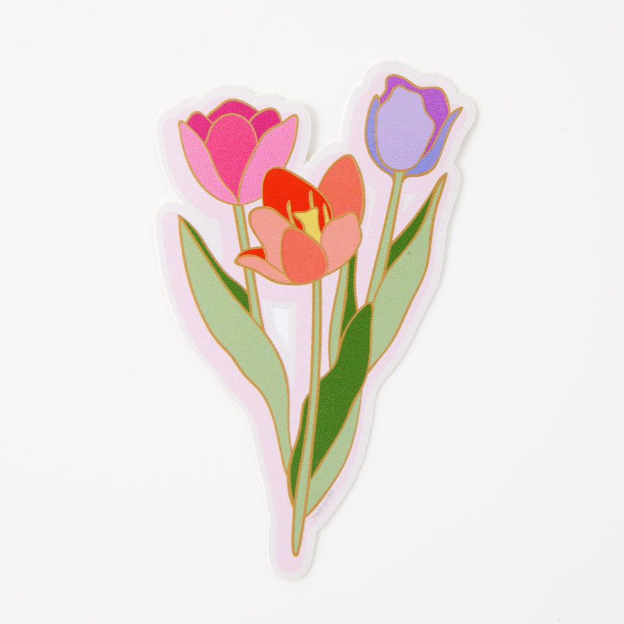 Punky Pins Tulip Flowers Vinyl Sticker
