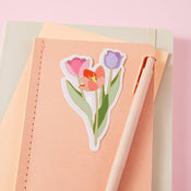 Punky Pins Tulip Flowers Vinyl Sticker