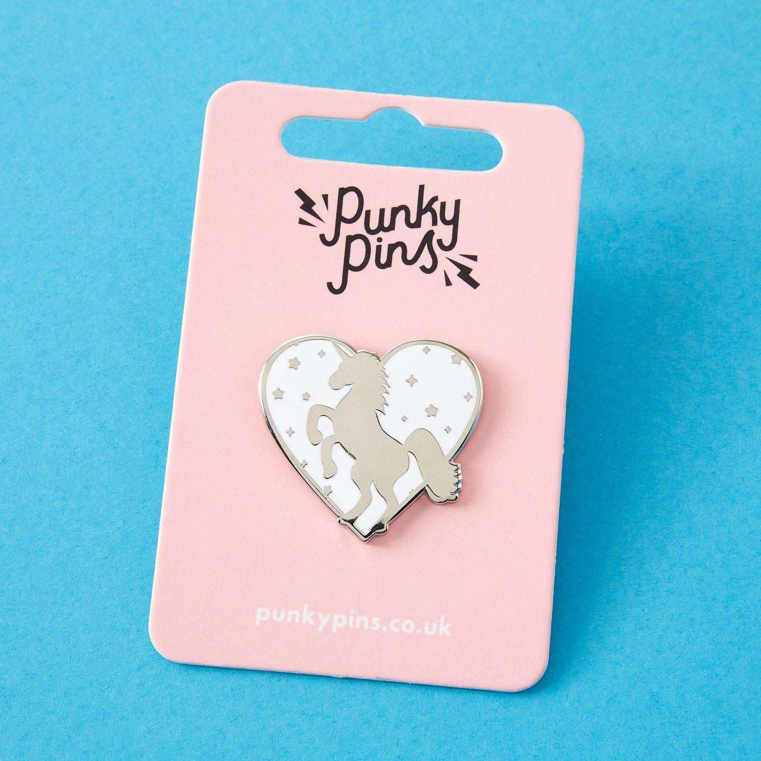 Punky Pins Unicorn Heart Enamel Pin