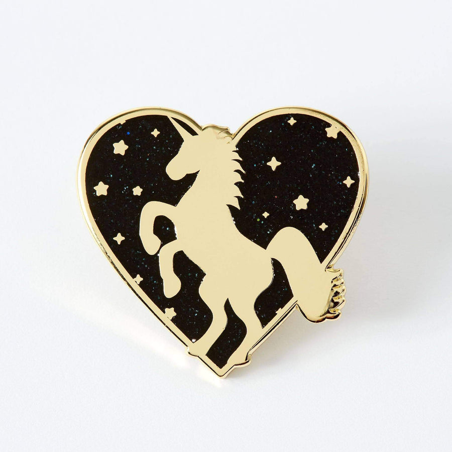 Punky Pins Unicorn Heart Enamel Pin
