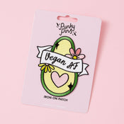 Punky Pins Vegan AF Avo Iron On Patch