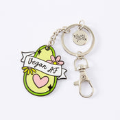 Punky Pins Vegan AF Enamel Keyring