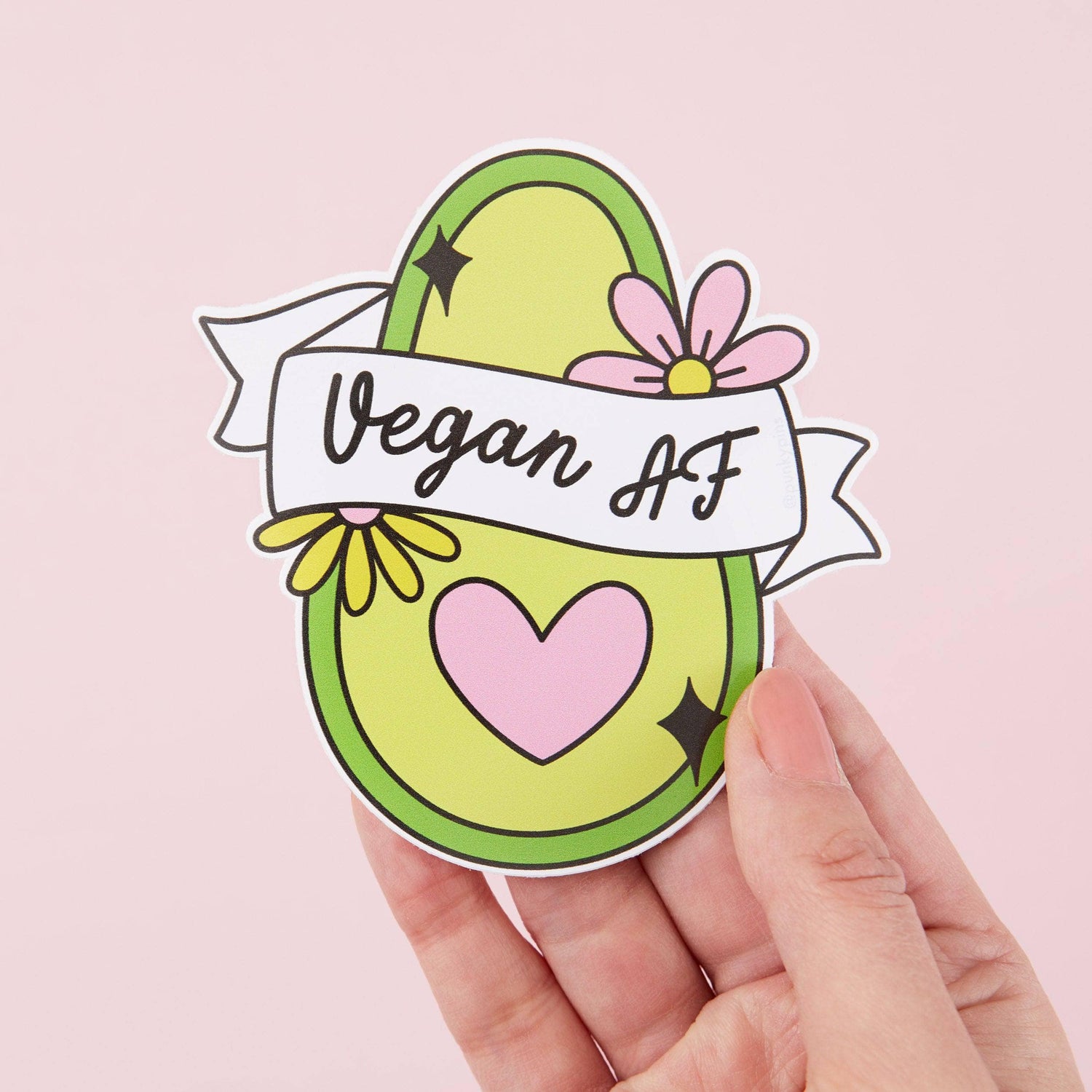 Punky Pins Vegan AF Vinyl Sticker