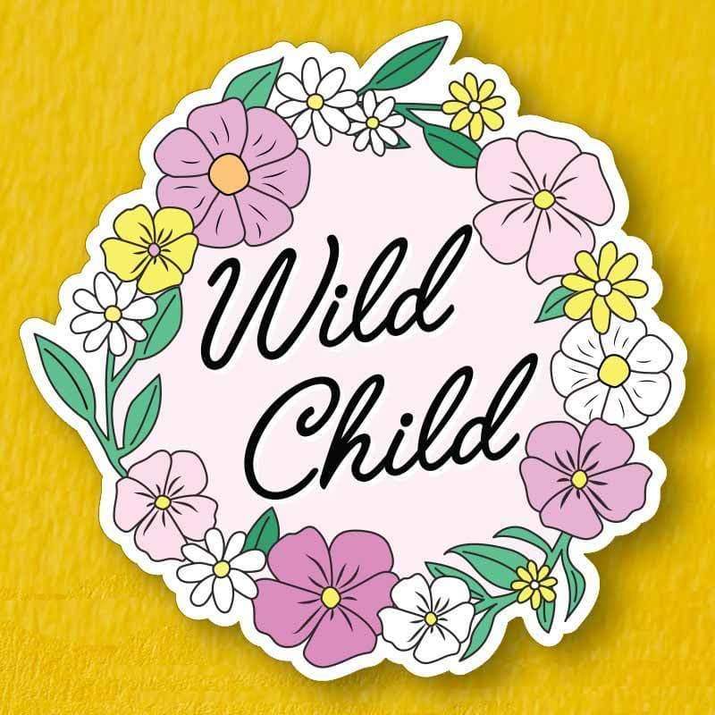 Wild Child Die Cut Vinyl Sticker