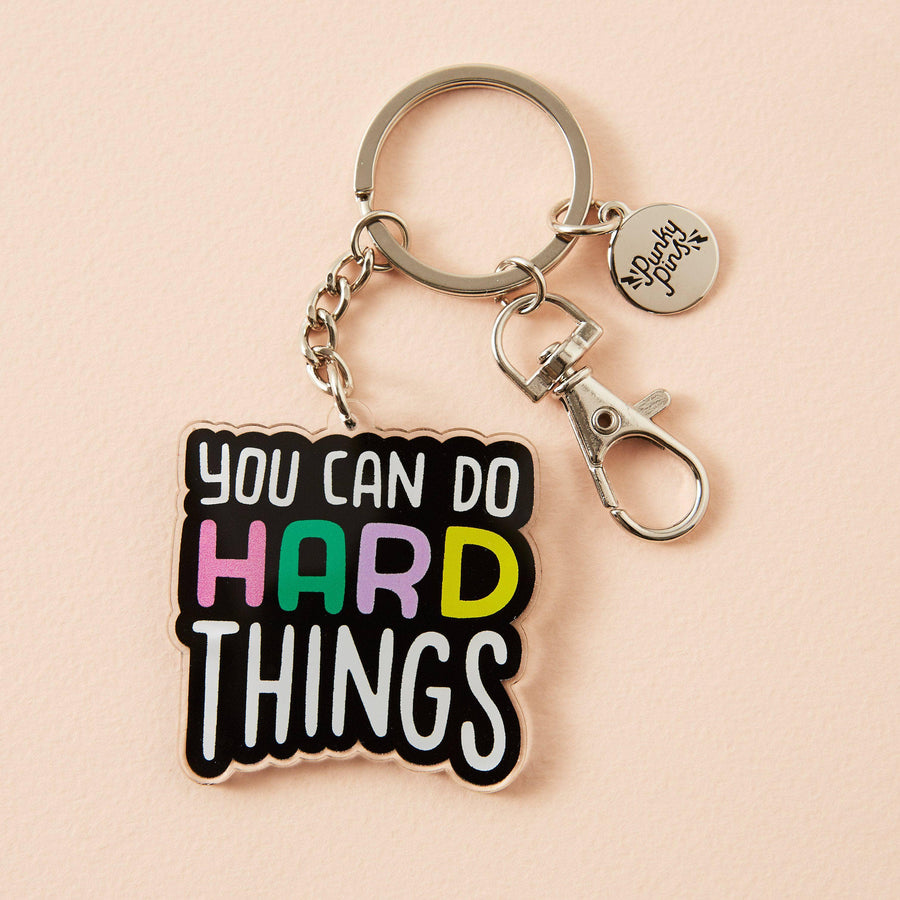 Punky Pins You Can Do Hard Things Acrylic Keyring