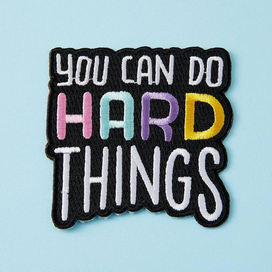 Punky Pins You Can Do Hard Things Embroidered Iron On Patch