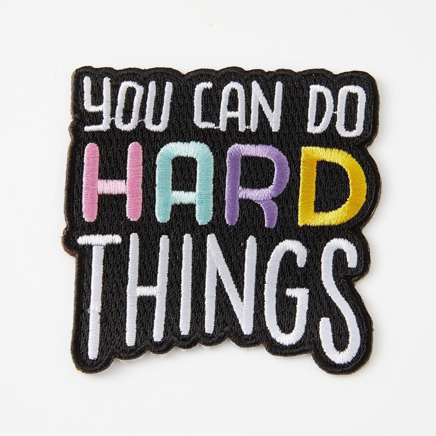 Punky Pins You Can Do Hard Things Embroidered Iron On Patch