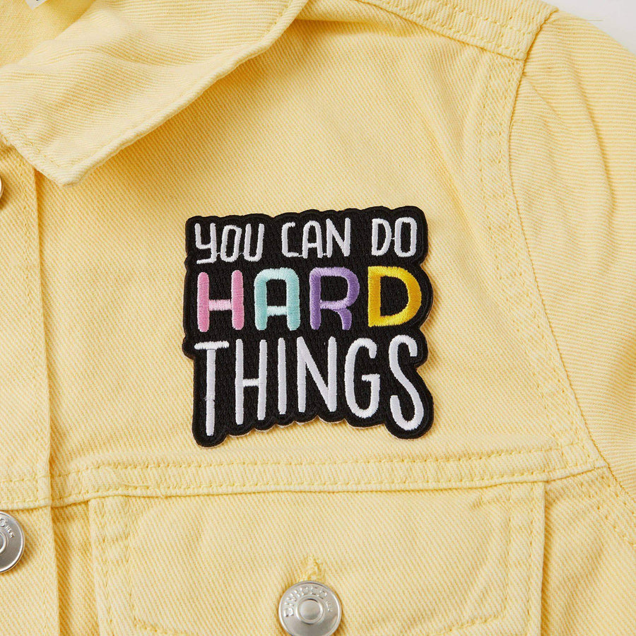 Punky Pins You Can Do Hard Things Embroidered Iron On Patch