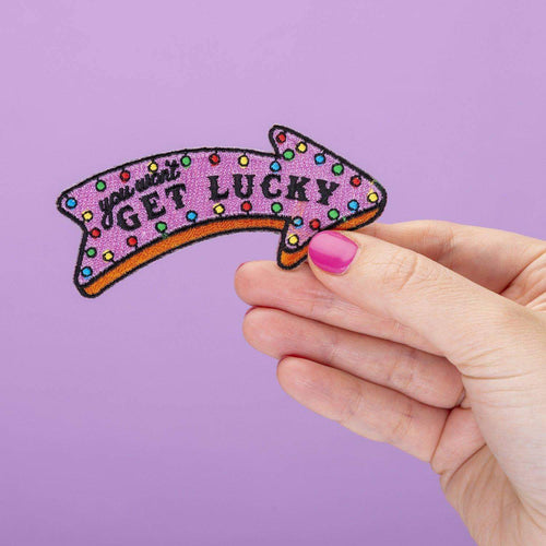 Punky Pins You Won't Get Lucky Embroidered Iron On Patch