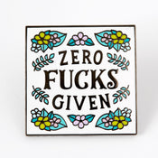 Punky Pins Zero Fucks Given Enamel Pin