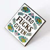 Punky Pins Zero Fucks Given Enamel Pin