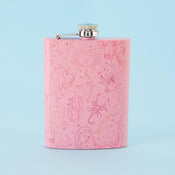 Punky Pins Zodiac Hip Flask - Tall Light Pink