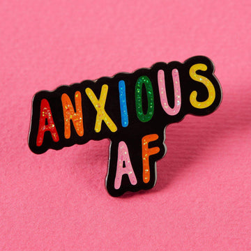 punkypins Anxious AF Enamel Pin
