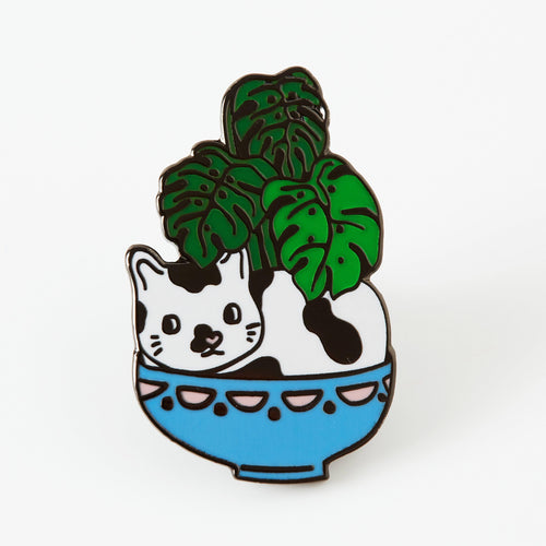 punkypins Cat Plant Enamel Pin