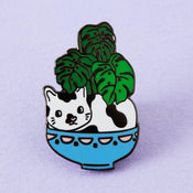 punkypins Cat Plant Enamel Pin