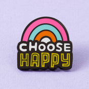 punkypins Choose Happy Enamel Pin