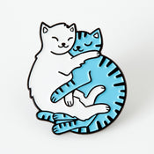 punkypins Cuddling Cats Soft Enamel Pin