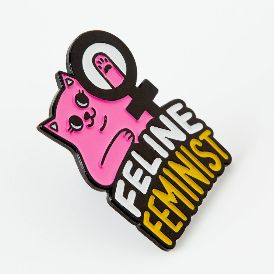 punkypins Feline Feminist Soft Enamel Pin