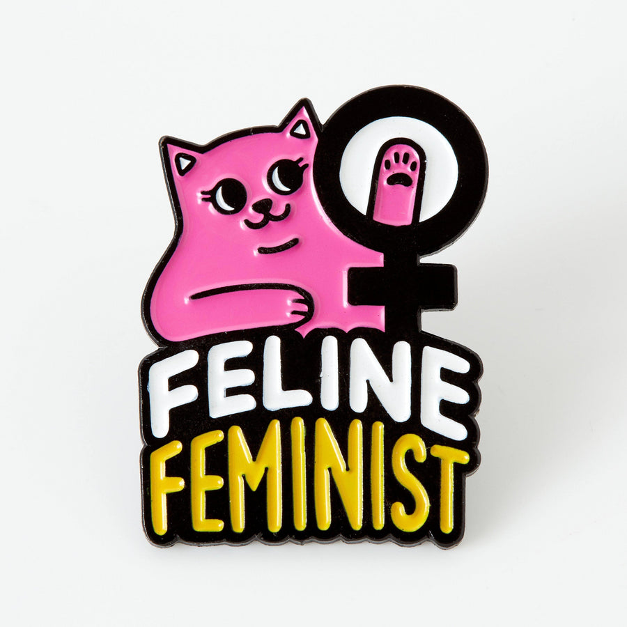 punkypins Feline Feminist Soft Enamel Pin