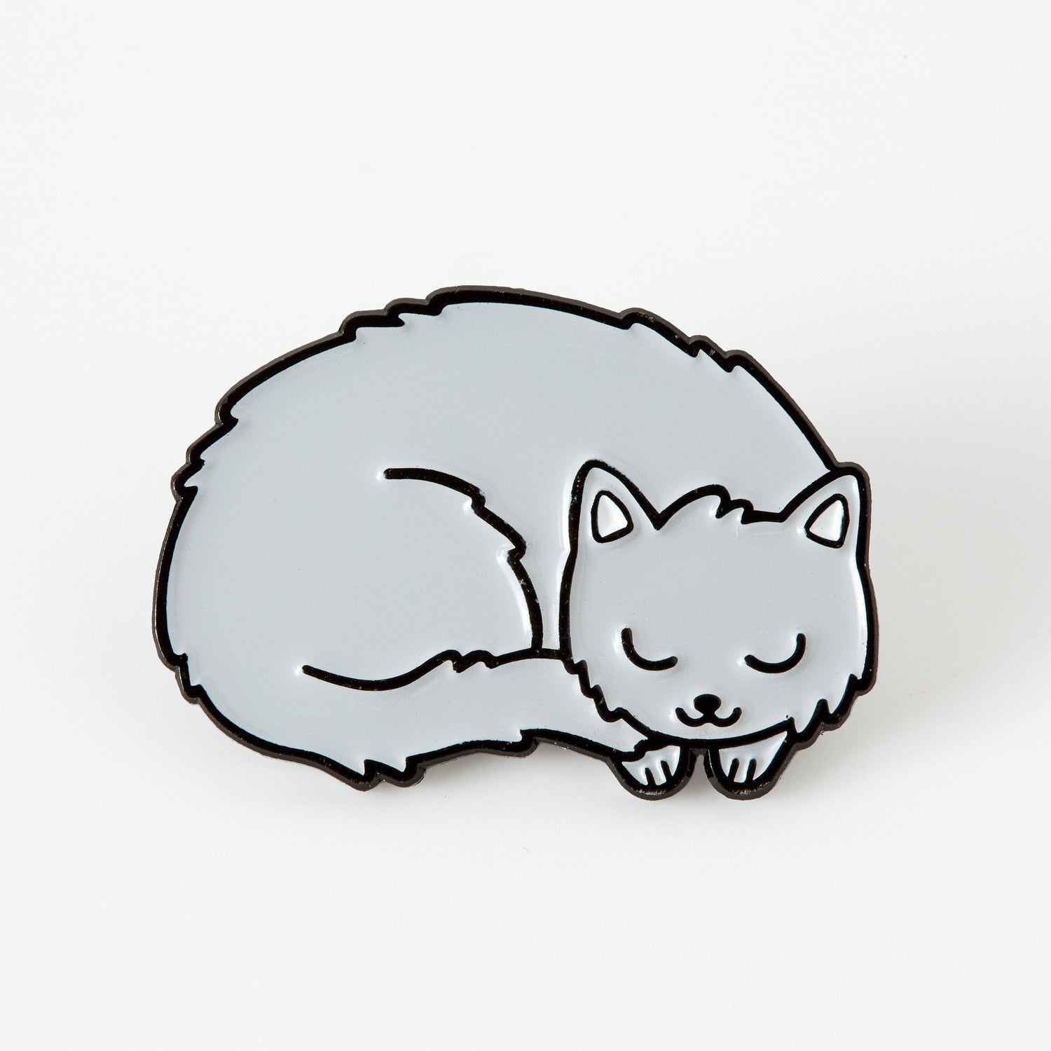 punkypins Grey Kitty Soft Enamel Pin