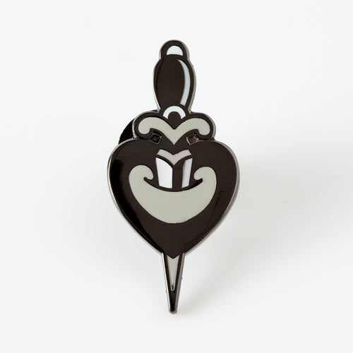 punkypins Heart & Dagger Enamel Pin