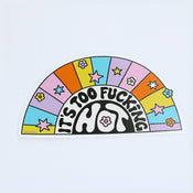 punkypins It's Too Fu**ing Hot Vinyl Laptop Sticker