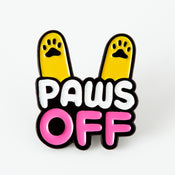 punkypins Paws Off Soft Enamel Pin