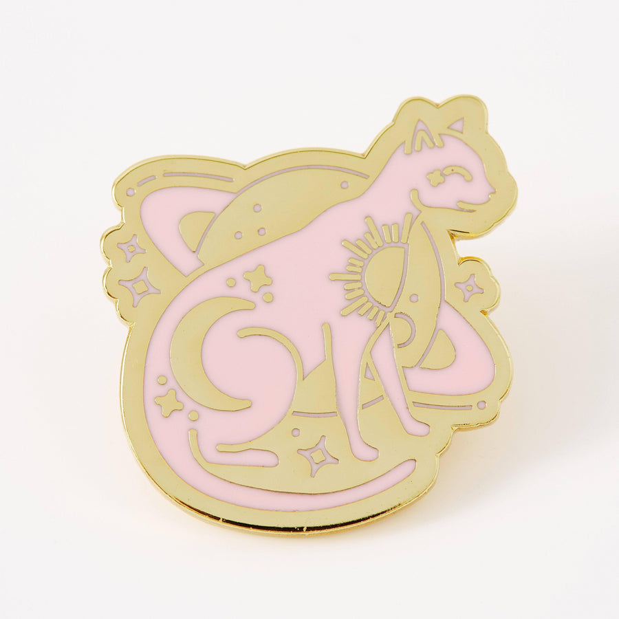 punkypins Saturn Kitty Gold Plated Pin