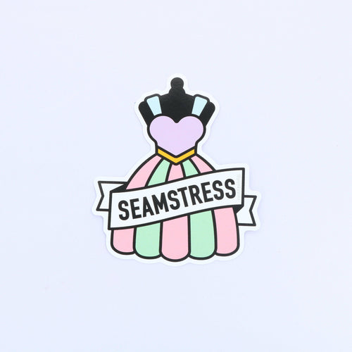 Seamstress Large Vinyl Stickers