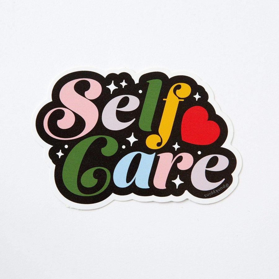 Self Care Vinyl Laptop Sticker