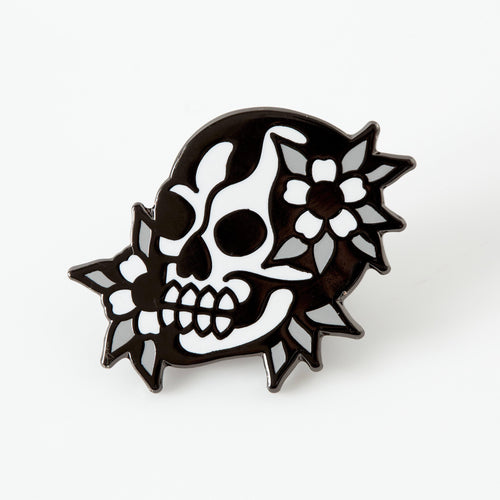 punkypins Skull Face Enamel Pin