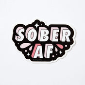 punkypins Sober AF Vinyl Sticker