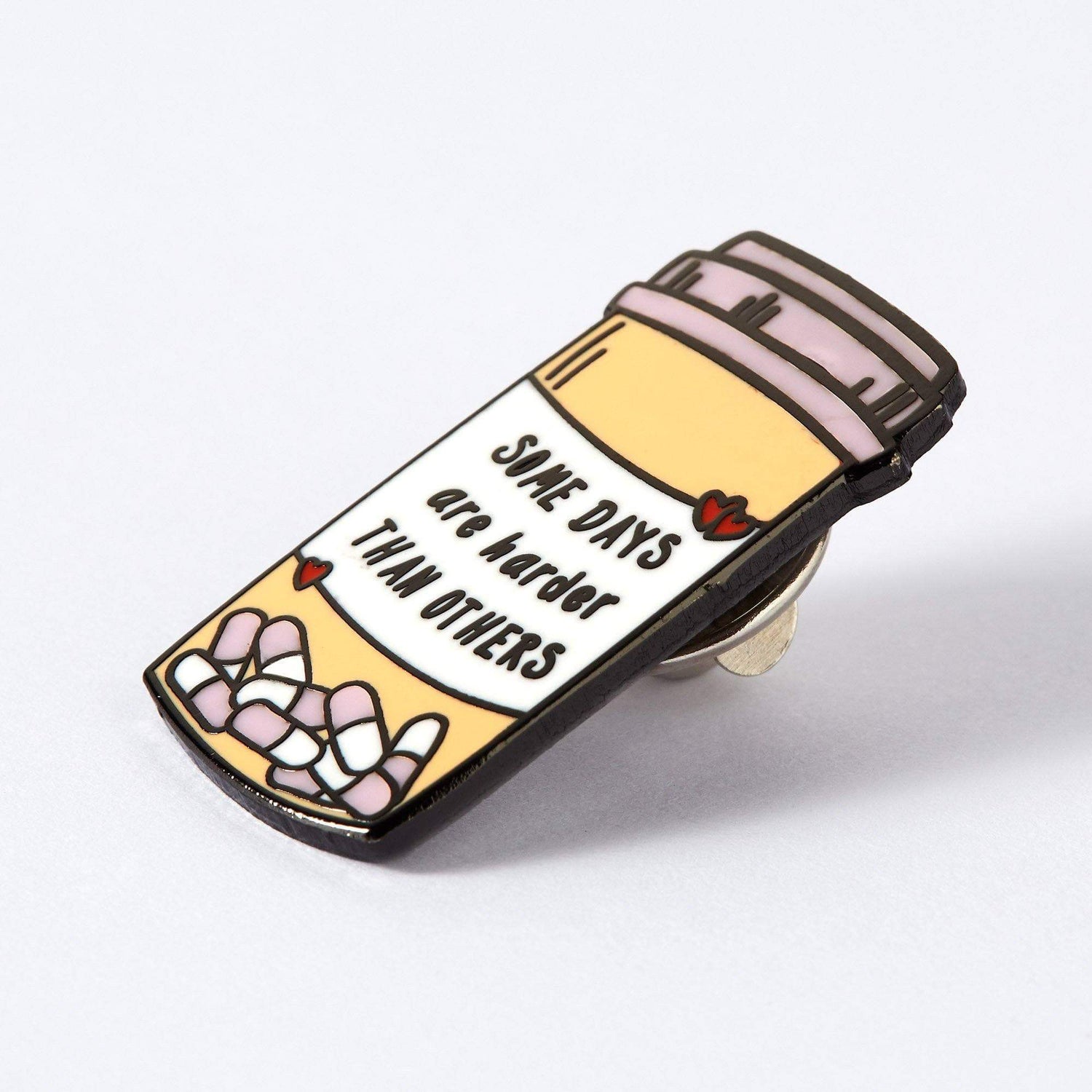 punkypins Some Days Are Harder Pills Enamel Pin