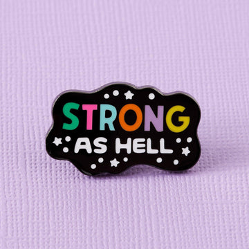 punkypins Strong As Hell Enamel Pin