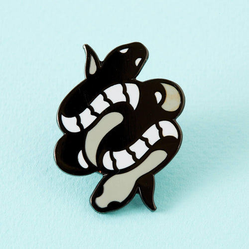 Twin Snakes Enamel Pin