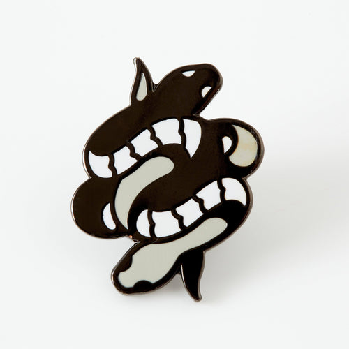 punkypins Twin Snakes Enamel Pin