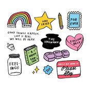 Mixed Feelings Temporary Tattoos