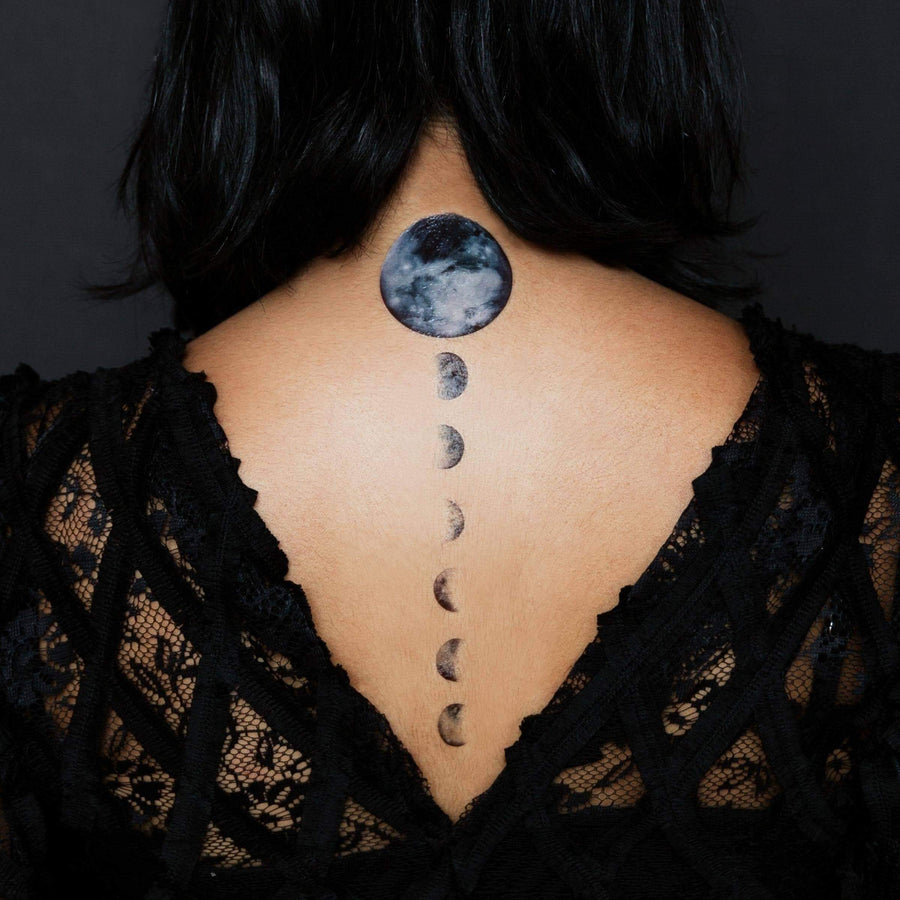 Moon Phases Temporary Tattoos